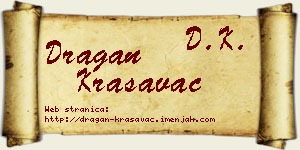 Dragan Krasavac vizit kartica